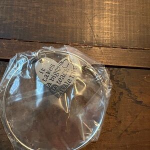 Silver Heart Charm Bracelet